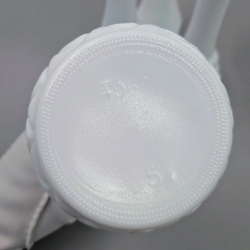 Sweet Collection of 6 Vintage Milk Glass Bud Vases |  Cottagecore Decor - Picture 8 of 13